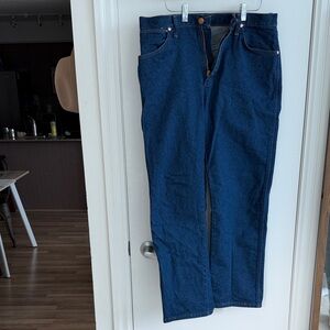 Wrangler Dark Blue Straight Jeans